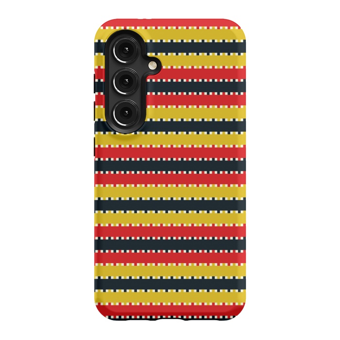 Galaxy S24 StrongFit Plaid Yellow by TMSarts