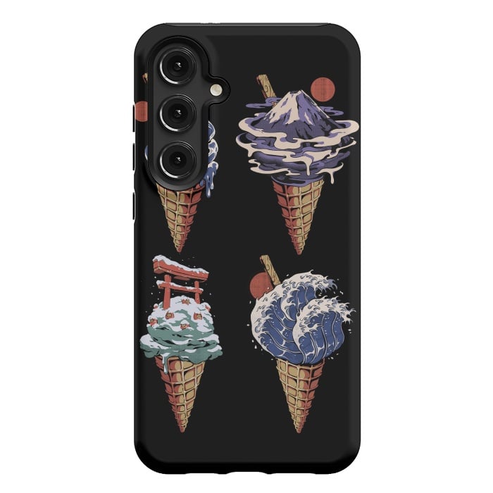 Galaxy S24 Plus StrongFit Japanese Ice Creams by Ilustrata