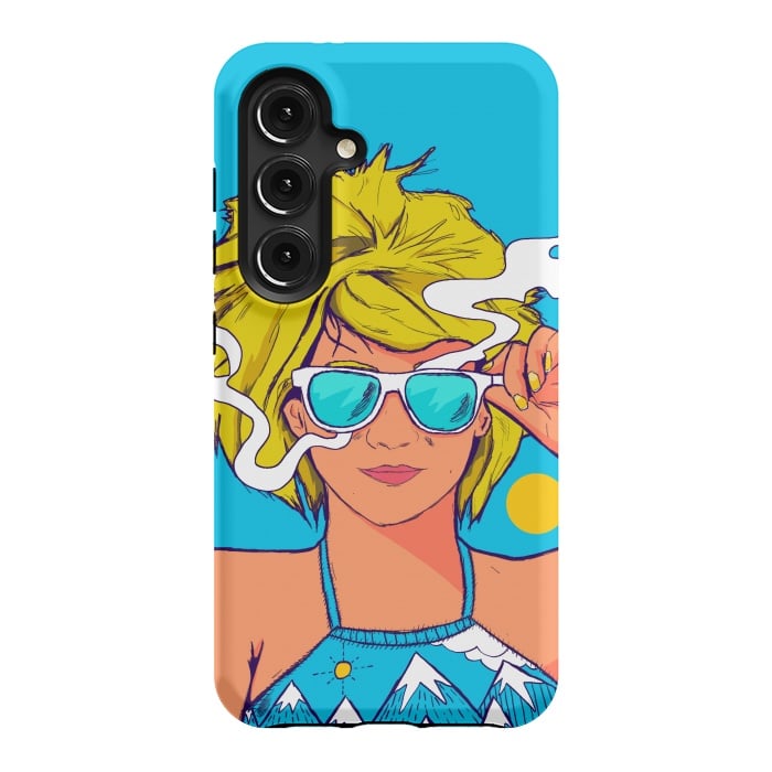 Galaxy S24 StrongFit The summer girl by Steve Wade (Swade)