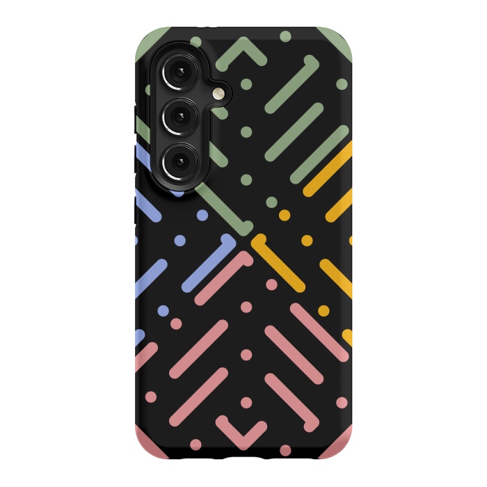 Galaxy S24 StrongFit Digital Line and Dots  by TMSarts