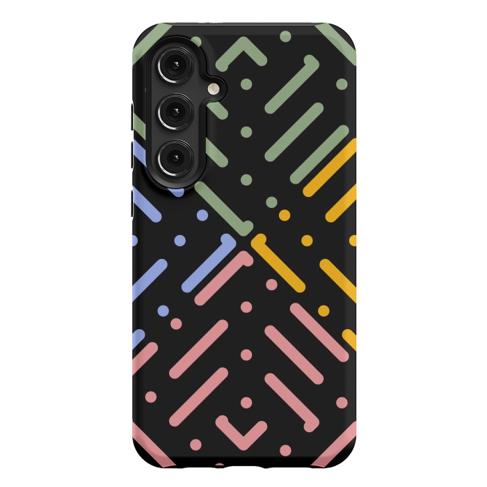 Galaxy S24 Plus StrongFit Digital Line and Dots  by TMSarts