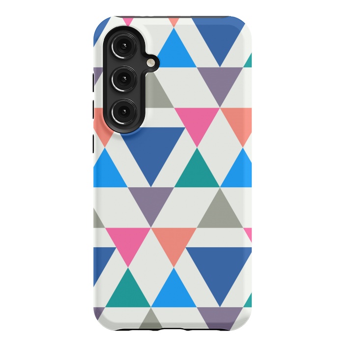 Galaxy S24 Plus StrongFit Multicolor Repeat Triangles by TMSarts
