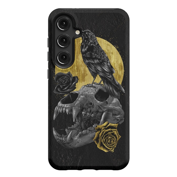 Galaxy S24 Plus StrongFit Skull Crow by Alberto