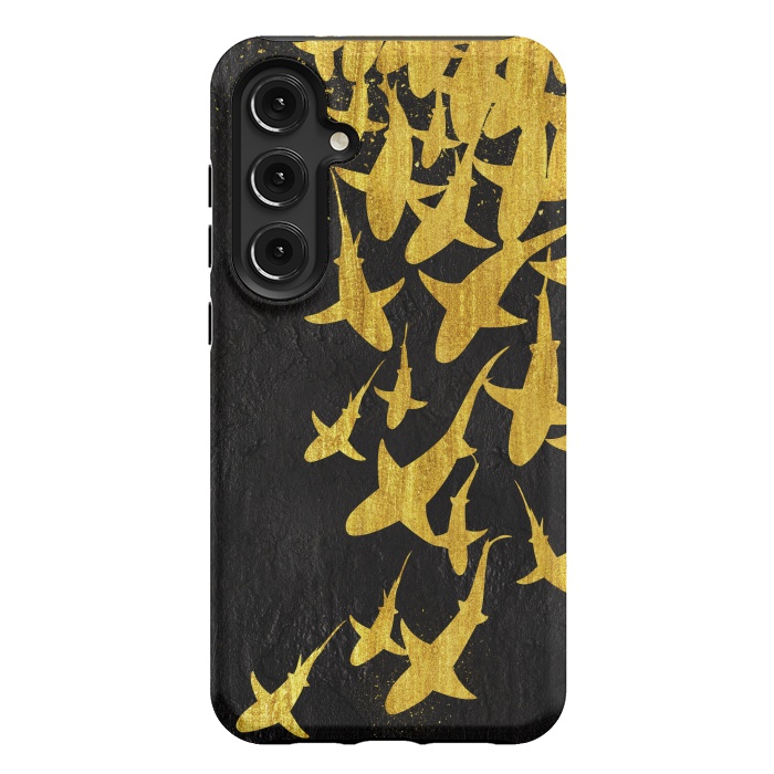 Galaxy S24 Plus StrongFit Golden Sharks by Alberto