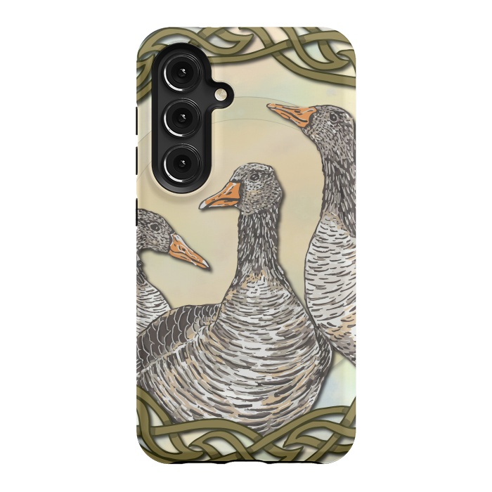 Galaxy S24 StrongFit Celtic Goose by Lotti Brown