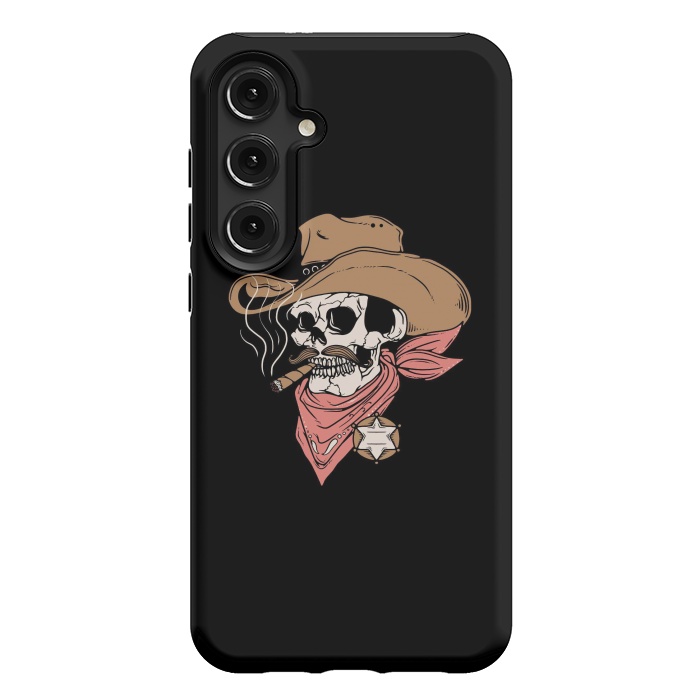 Galaxy S24 Plus StrongFit Skull Sheriff by Afif Quilimo