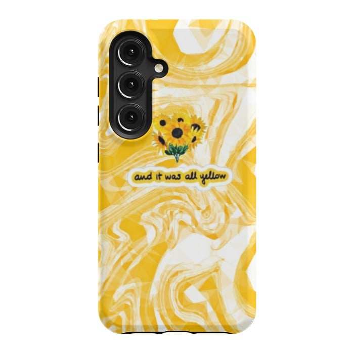 Galaxy S24 StrongFit Yellow marble by CAS