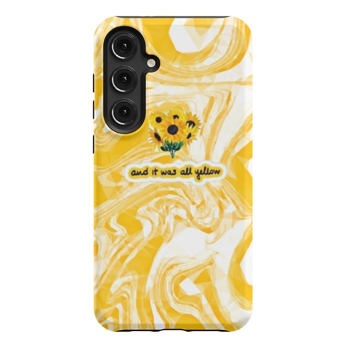 Galaxy S24 Plus StrongFit Yellow marble by CAS