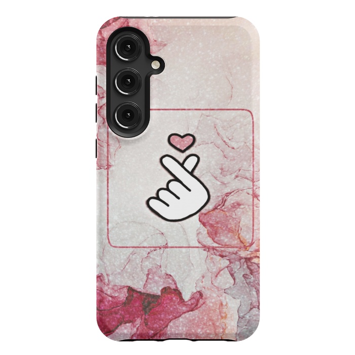 Galaxy S24 Plus StrongFit Finger heart by CAS