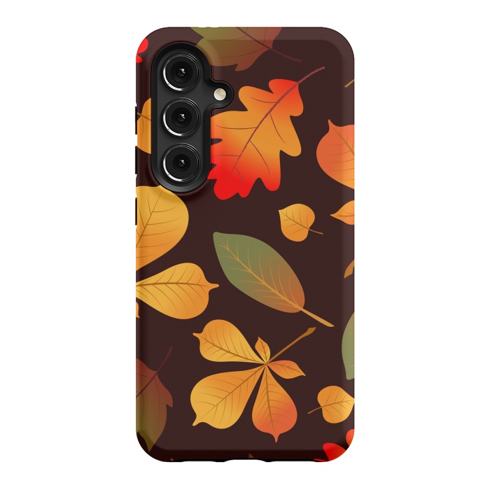 Galaxy S24 StrongFit Autumn Leaf Pattern Design by ArtsCase
