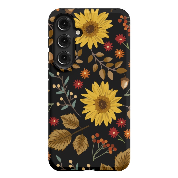 Galaxy S24 Plus StrongFit Autumn Sunflowers II by ArtsCase