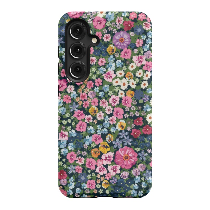 Galaxy S24 StrongFit Beatiful and Cute Flowers in Different Colors XI by ArtsCase