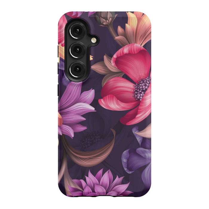 Galaxy S24 StrongFit Botanical Floral illustration by ArtsCase