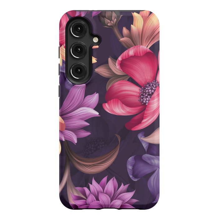Galaxy S24 Plus StrongFit Botanical Floral illustration by ArtsCase