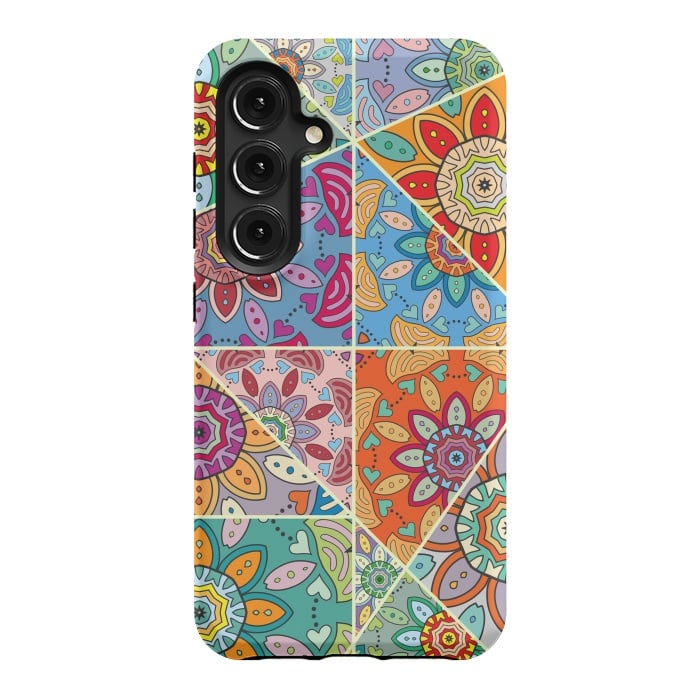 Galaxy S24 StrongFit Decorative Elements with Mandalas Designs by ArtsCase