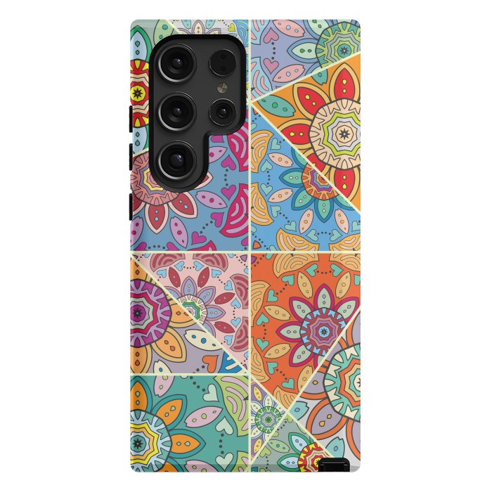 Galaxy S24 Ultra StrongFit Decorative Elements with Mandalas Designs by ArtsCase