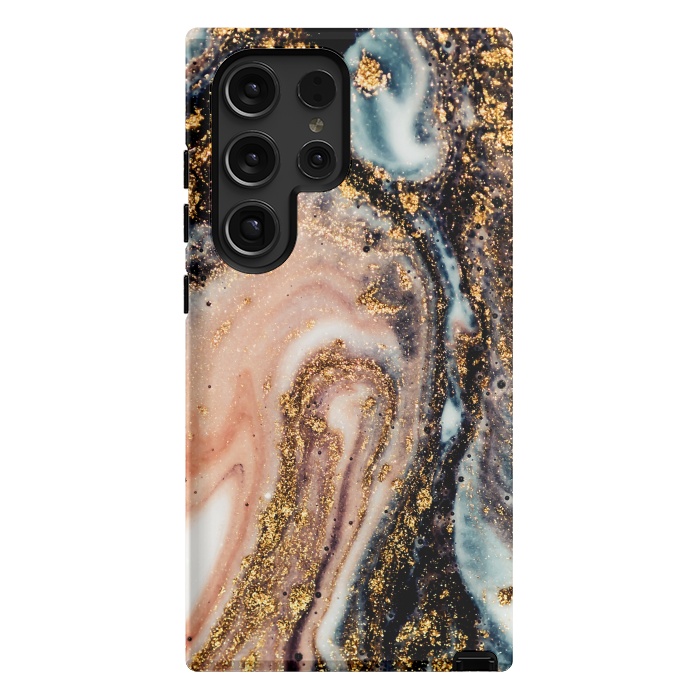 Galaxy S24 Ultra StrongFit Golden Turn Artistic Design by ArtsCase