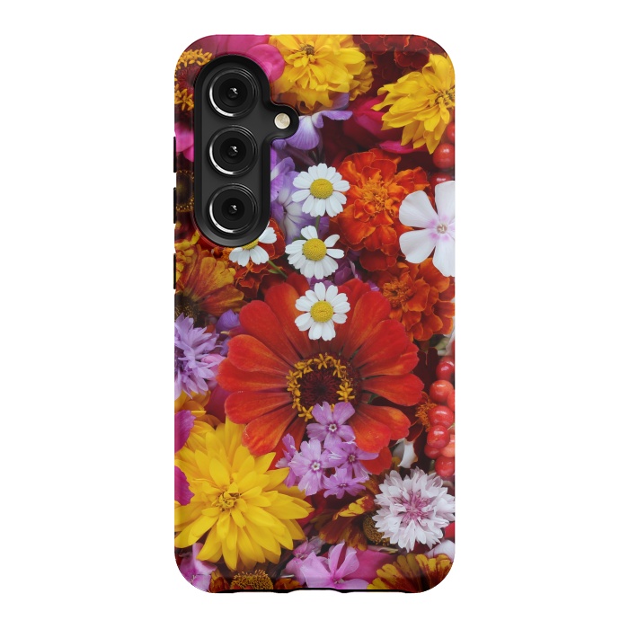 Galaxy S24 StrongFit Flowers in Different Shapes and Colors V  by ArtsCase