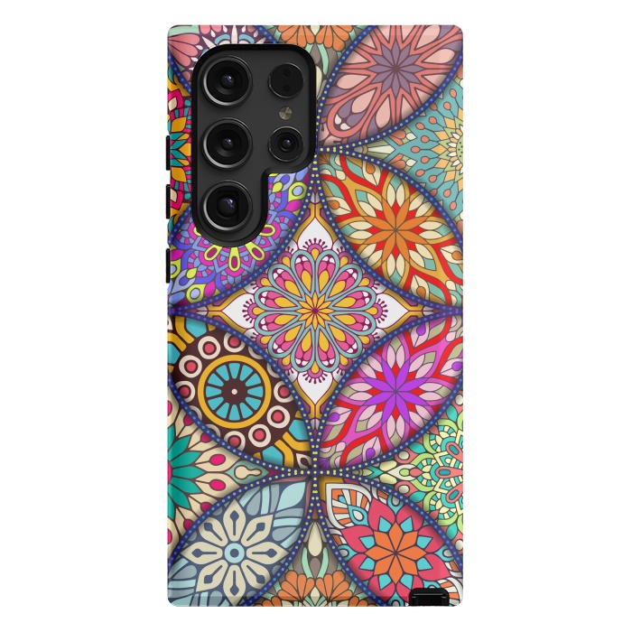 Galaxy S24 Ultra StrongFit Mandala pattern with bright colors 12 by ArtsCase