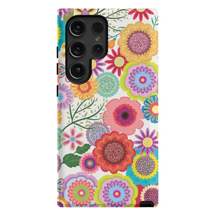 Galaxy S24 Ultra StrongFit Seamless Pattern with Flowers XI by ArtsCase