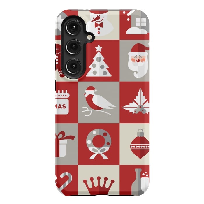 Galaxy S24 Plus StrongFit Christmas Design Icons by ArtsCase