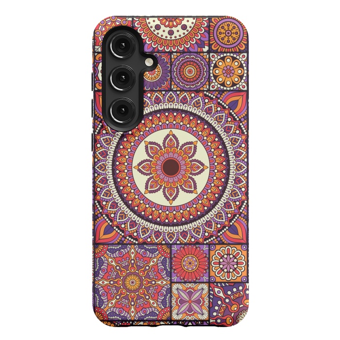 Galaxy S24 Plus StrongFit Mandala Pattern Design with Period Decorative Elements by ArtsCase