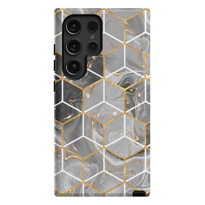 Galaxy S24 Ultra StrongFit Marble Hexagon by ArtsCase