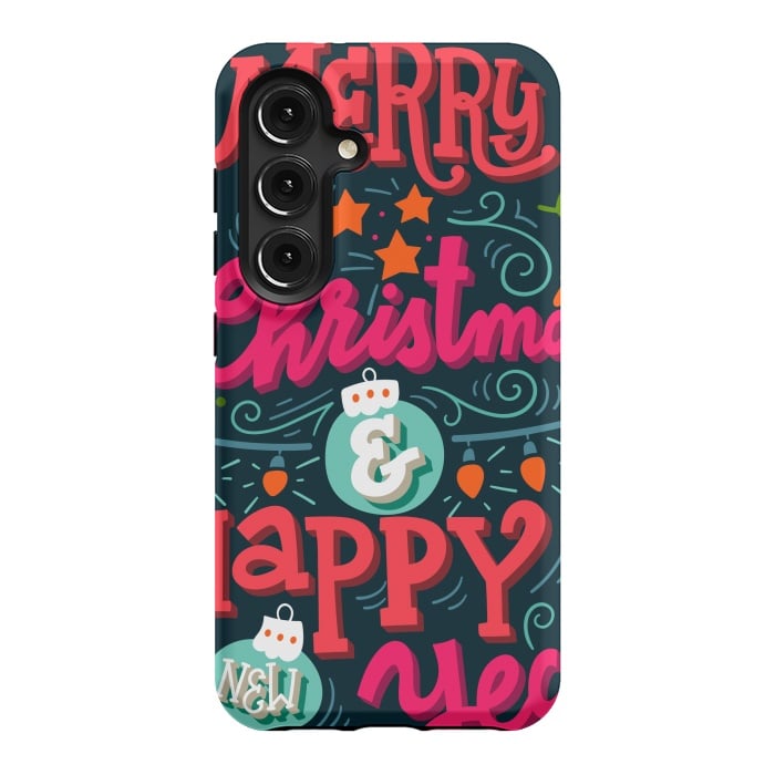 Galaxy S24 StrongFit Merry Christmas and Happy New Year 1 by ArtsCase