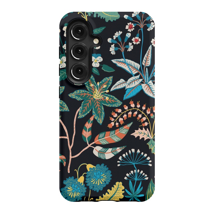 Galaxy S24 StrongFit Randomly Scattered Botanical Motifs by ArtsCase