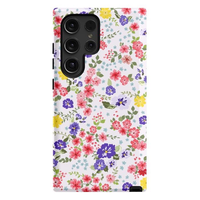 Galaxy S24 Ultra StrongFit Simple Cute Pattern in Small-Scale Flowers by ArtsCase