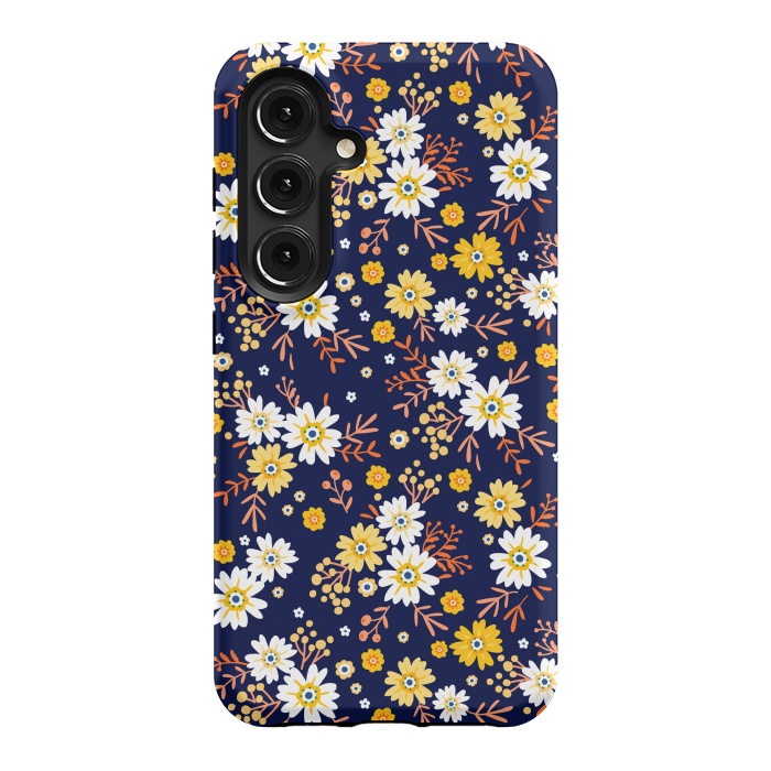 Galaxy S24 StrongFit Small Multicoloured Flowers by ArtsCase