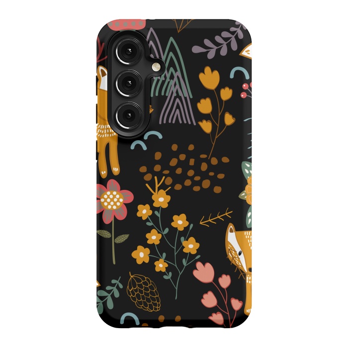 Galaxy S24 StrongFit Summer Forest Seamless Pattern Background by ArtsCase