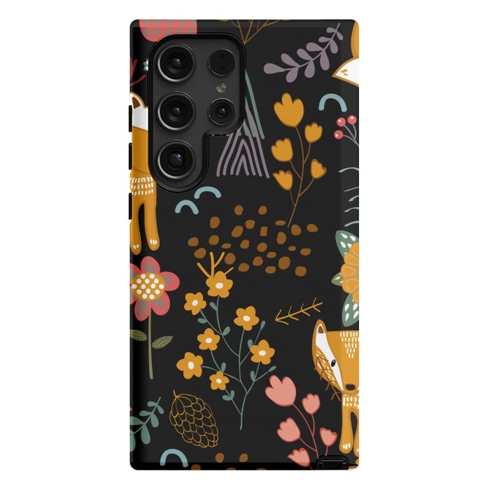 Galaxy S24 Ultra StrongFit Summer Forest Seamless Pattern Background by ArtsCase