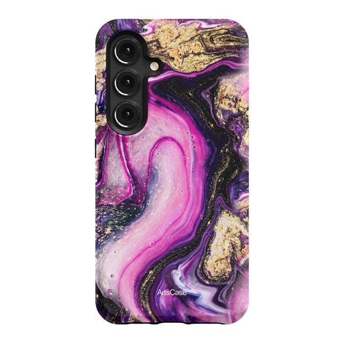Galaxy S24 StrongFit Violet Marble Design Pattern by ArtsCase