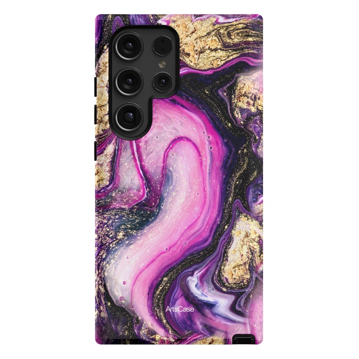 Galaxy S24 Ultra StrongFit Violet Marble Design Pattern by ArtsCase
