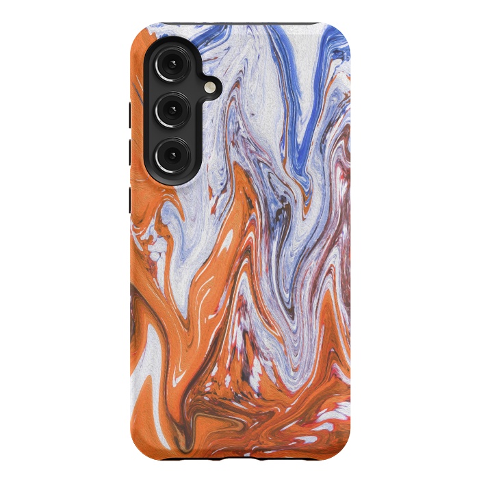 Galaxy S24 Plus StrongFit Abstract Marble-III by Creativeaxle