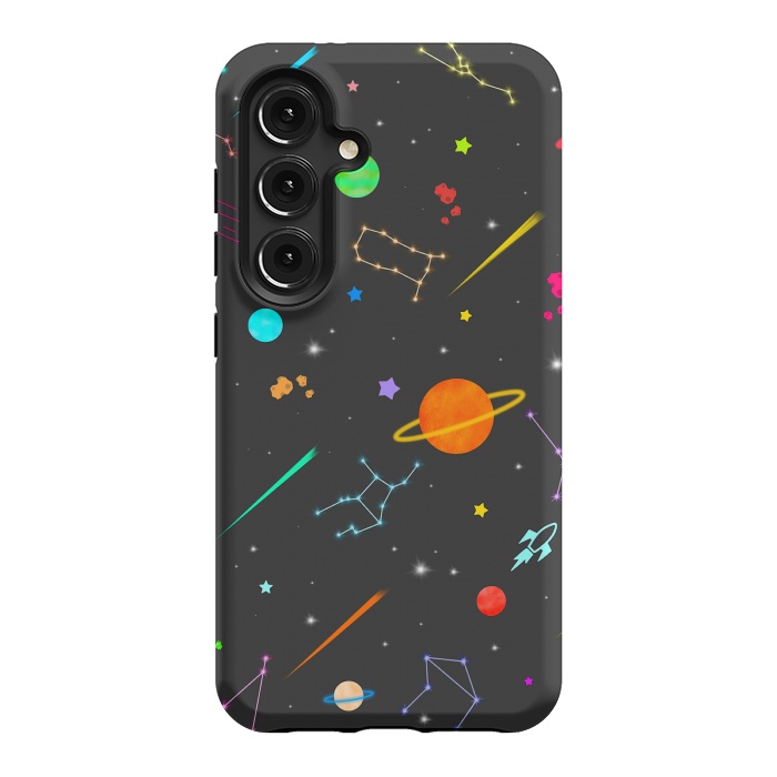 Galaxy S24 StrongFit Aesthetic colorful space by Jms