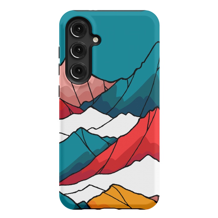 Galaxy S24 Plus StrongFit The coloured mountains by Steve Wade (Swade)