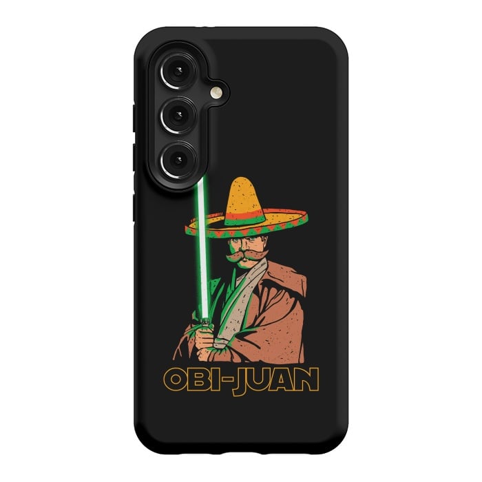 Galaxy S24 StrongFit Obi Juan Funny Mexican Sombrero Cinco de Mayo by Vó Maria