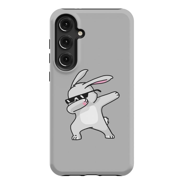 Galaxy S24 Plus StrongFit Dabbing Easter Bunny by Vó Maria