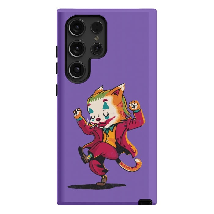 Galaxy S24 Ultra StrongFit Joker Cat by Vó Maria