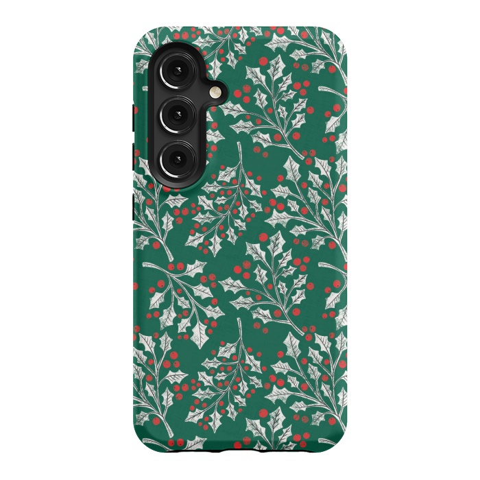 Galaxy S24 StrongFit Boughs of Holly by Noonday Design