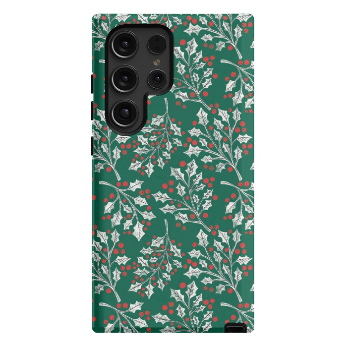 Galaxy S24 Ultra StrongFit Boughs of Holly by Noonday Design