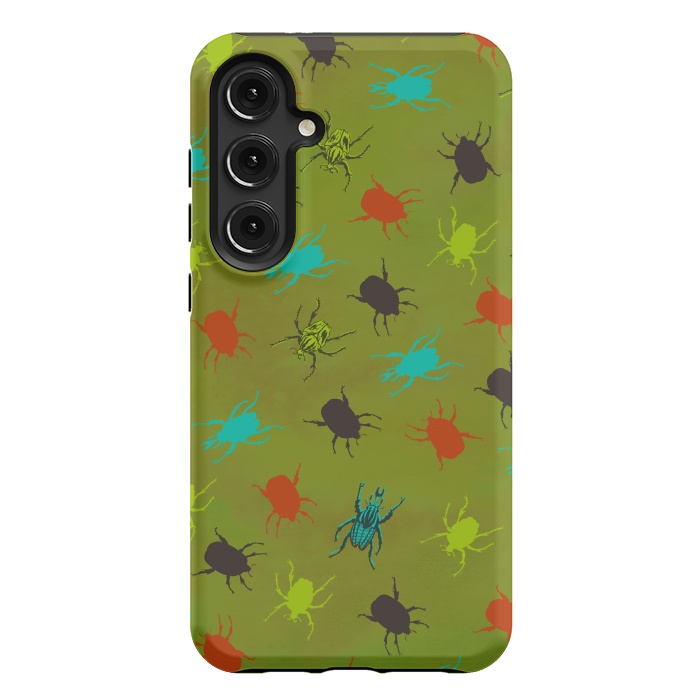 Galaxy S24 Plus StrongFit Beetles & Bugs by Lotti Brown