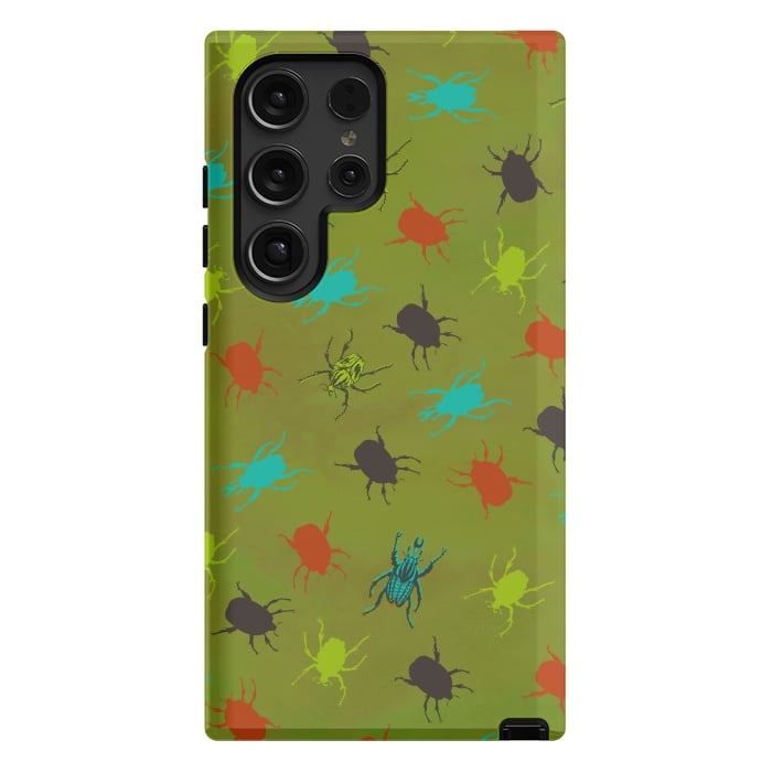 Galaxy S24 Ultra StrongFit Beetles & Bugs by Lotti Brown