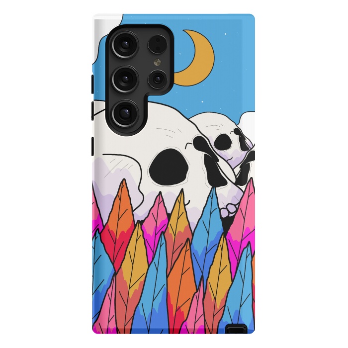 Galaxy S24 Ultra StrongFit Skulls behind a forest by Steve Wade (Swade)