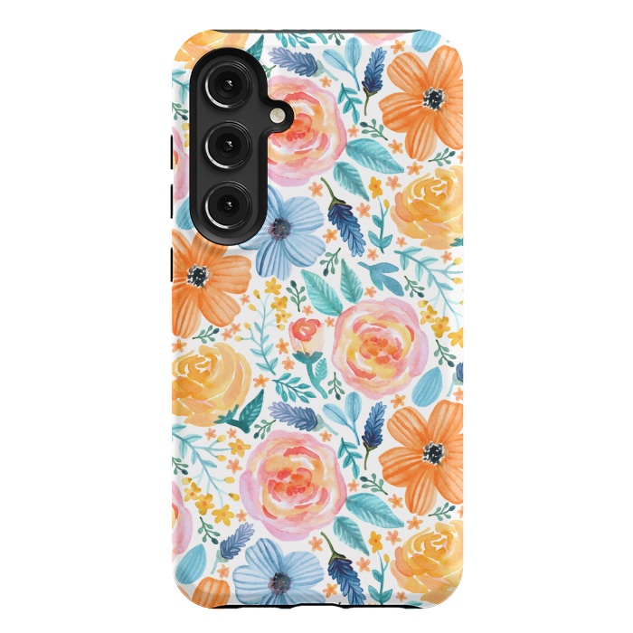 Galaxy S24 Plus StrongFit Bold Blooms by Tangerine-Tane