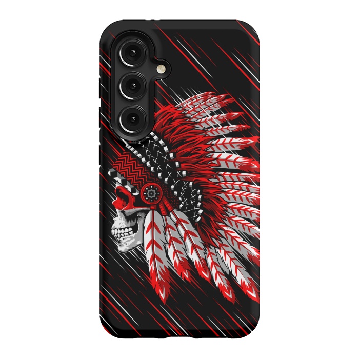 Galaxy S24 StrongFit Indian Skull by Alberto
