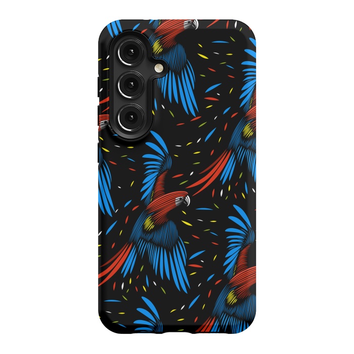Galaxy S24 StrongFit Tribal Macaw by Alberto