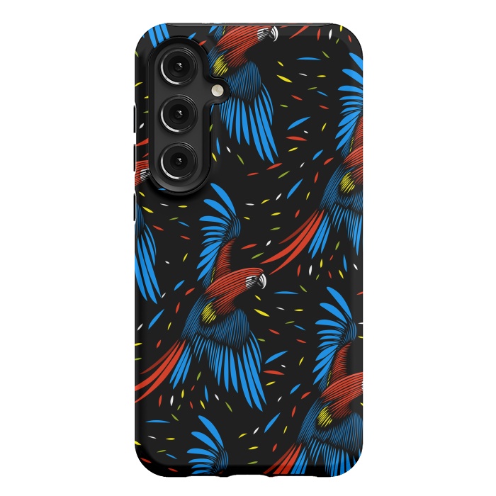 Galaxy S24 Plus StrongFit Tribal Macaw by Alberto
